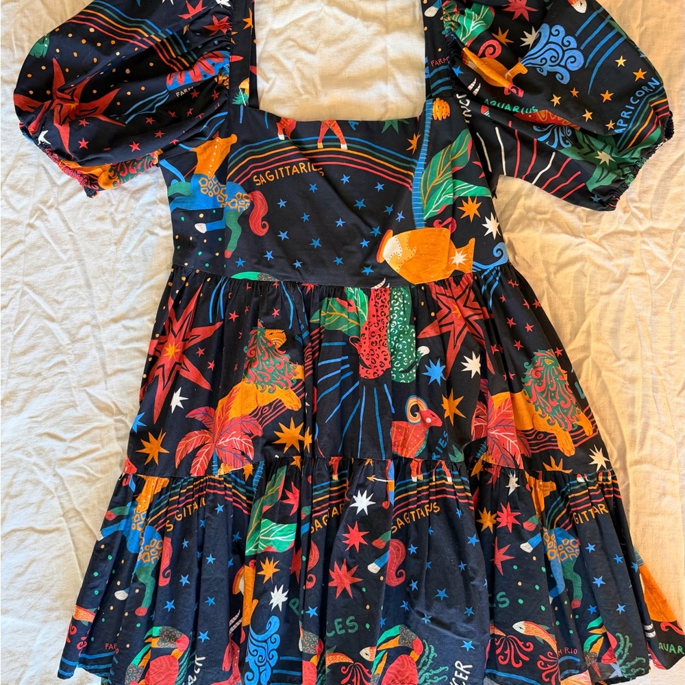 FARM Rio Multicolor Zodiac Mini Dress